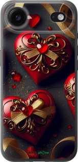 Силиконовый чехол Сердечки v4 для Apple iPhone 17 AIR - 5834u-4032 изображение 