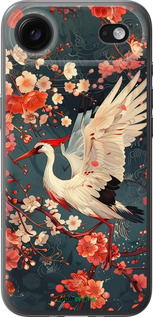 Силиконовый чехол Сакура и аист для Apple iPhone 17 AIR - 6108u-4032 изображение 