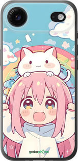 Силиконовый чехол Девочка аниме радуга для Apple iPhone 17 AIR - 6304u-4032 изображение 