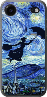 Силиконовый чехол С изображением Мэри Поппинс «Звездная ночь» для Apple iPhone 17 AIR - 6487u-4032 изображение 