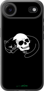 Силиконовый чехол С изображением кота и черепа для Apple iPhone 17 AIR - 6491u-4032 изображение 