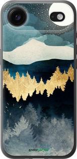 Силиконовый чехол Ночной пейзаж с лесом и горами для Apple iPhone 17 AIR - 6493u-4032 изображение 