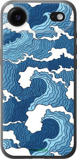 Силиконовый чехол Абстрактный рисунок морских волн для Apple iPhone 17 AIR - 6538u-4032 изображение 