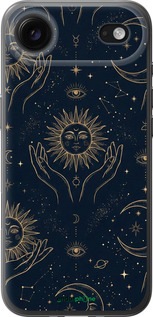 Силиконовый чехол Celestial Harmony: Sun & Moon Gold Mystic Pattern для Apple iPhone 17 AIR - 6778u-4032 изображение 