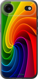 Силиконовый чехол Радужный вихрь для Apple iPhone 17 AIR - 747u-4032 изображение 