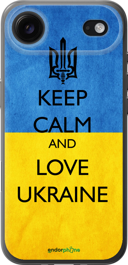 Силиконовый чехол Keep calm and love Ukraine v2 для Apple iPhone 17 AIR - 1114u-4032 изображение 