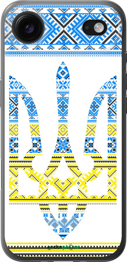 Силиконовый чехол Герб - вышиванка желто-голубая для Apple iPhone 17 AIR - 1197u-4032 изображение 