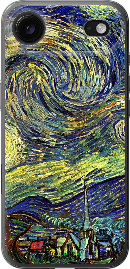 Силиконовый чехол Винсент Ван Гог. Звёздная ночь для Apple iPhone 17 AIR - 163u-4032 изображение 