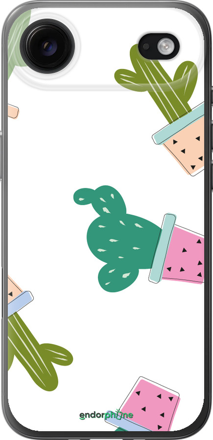 Силиконовый чехол Кактусы в горшочках для Apple iPhone 17 AIR - 3968u-4032 изображение 