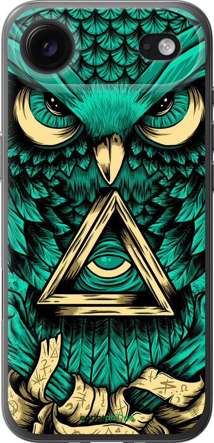 Силиконовый чехол Сова Арт-тату для Apple iPhone 17 AIR - 3971u-4032 изображение 