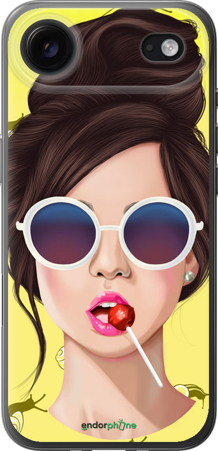 Силіконовий чехол Дівчина з чупа-чупсом для Apple iPhone 17 AIR - 3979u-4032 изображение 