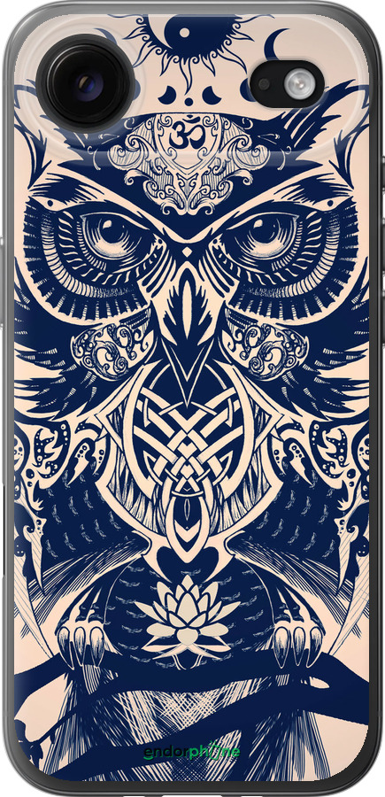 Силиконовый чехол Узорчатая сова для Apple iPhone 17 AIR - 4000u-4032 изображение 