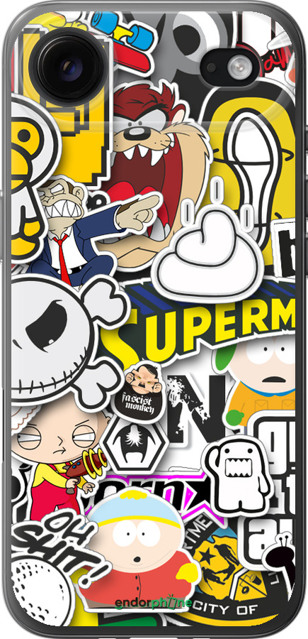 Силиконовый чехол Popular logos для Apple iPhone 17 AIR - 4023u-4032 изображение 