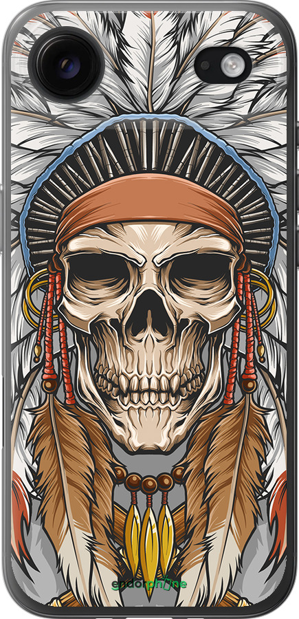 Силиконовый чехол Череп индейца для Apple iPhone 17 AIR - 4032u-4032 изображение 