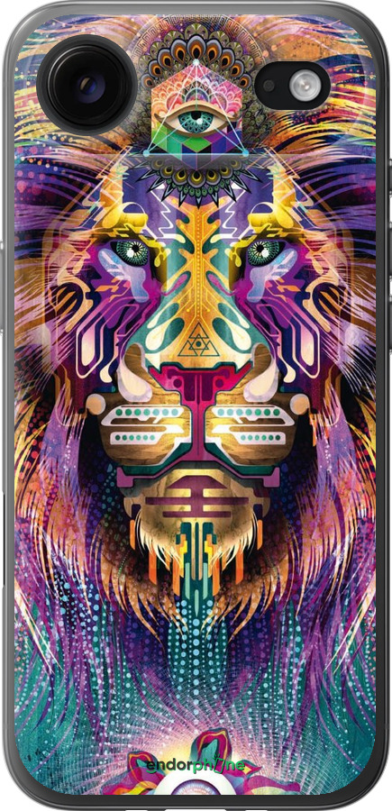 Силиконовый чехол Люминесцентный лев для Apple iPhone 17 AIR - 4037u-4032 изображение 