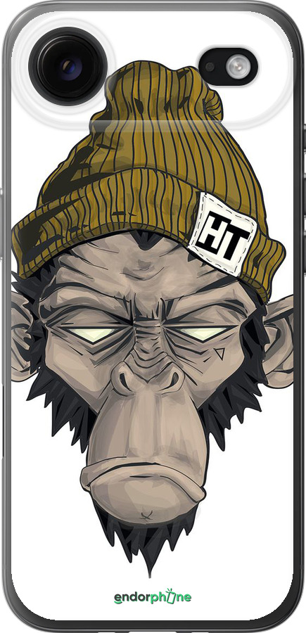 Силиконовый чехол Обезьяна в шапке для Apple iPhone 17 AIR - 4183u-4032 изображение 