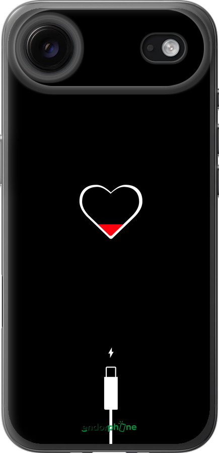 Силиконовый чехол Подзарядка сердца для Apple iPhone 17 AIR - 4274u-4032 изображение 