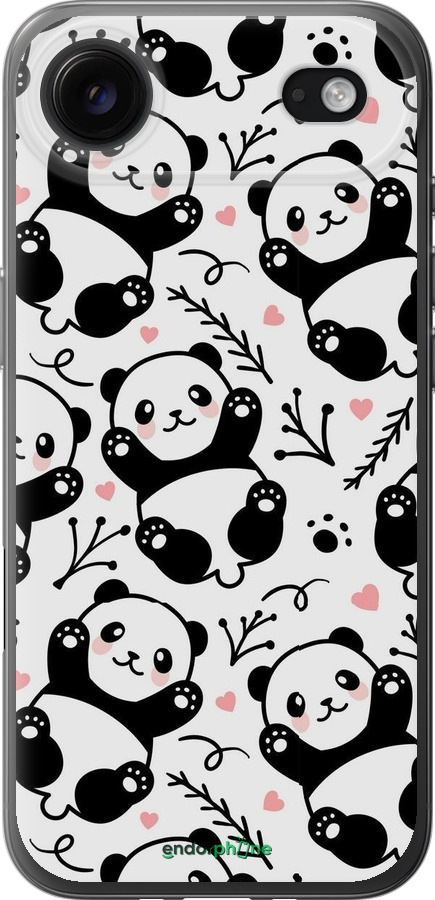 Силиконовый чехол Панды для Apple iPhone 17 AIR - 4318u-4032 изображение 