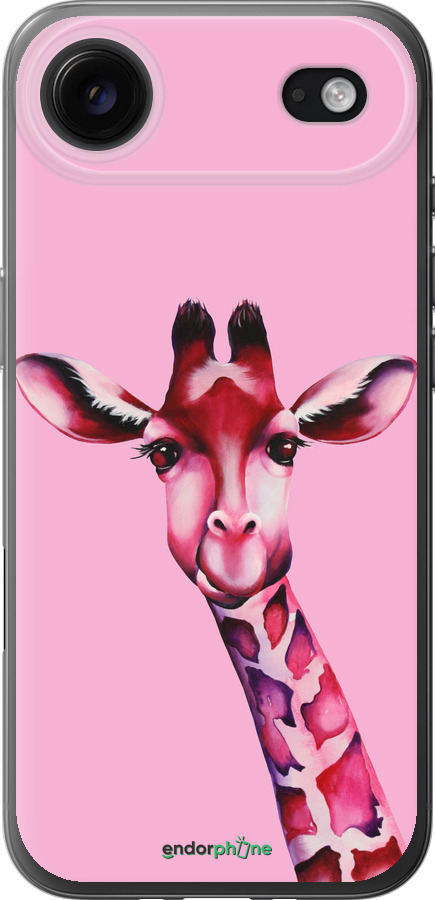 Силиконовый чехол Розовая жирафа для Apple iPhone 17 AIR - 4441u-4032 изображение 