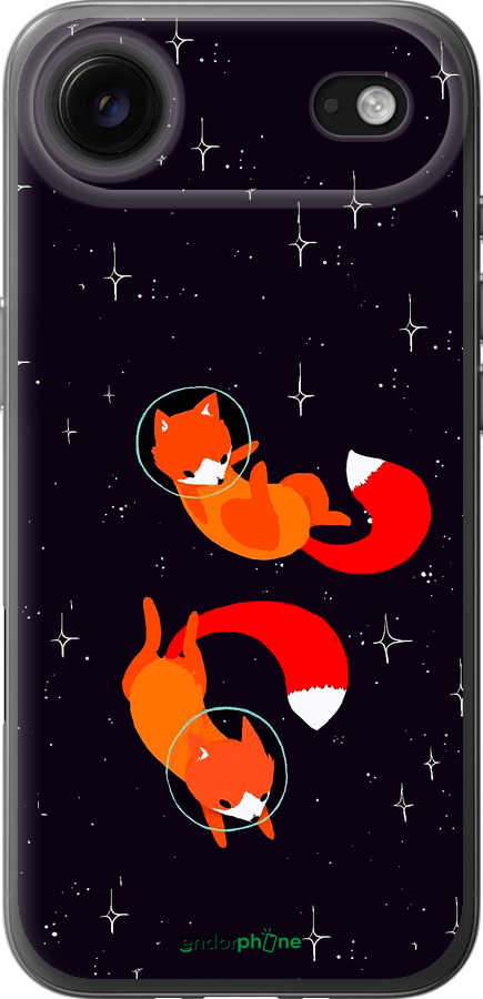 Силиконовый чехол Лисички в космосе для Apple iPhone 17 AIR - 4519u-4032 изображение 
