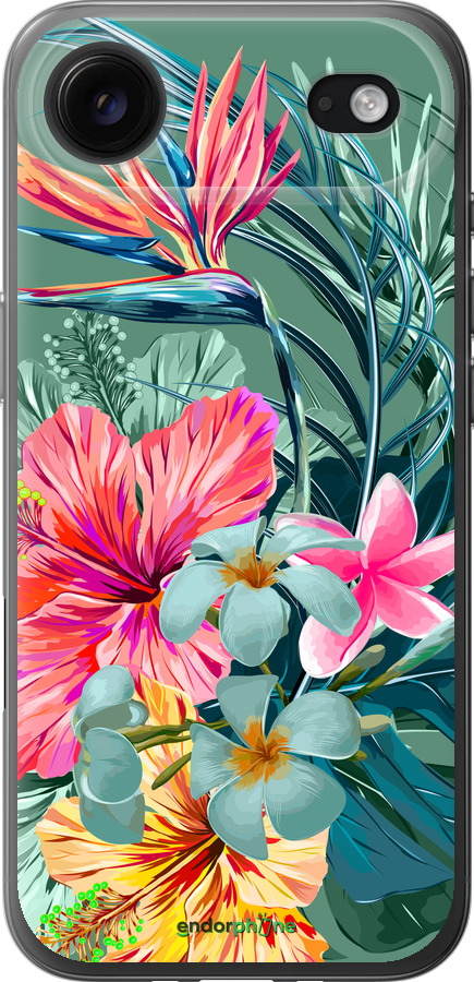 Силиконовый чехол Тропические цветы v1 для Apple iPhone 17 AIR - 4667u-4032 изображение 