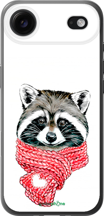 Силиконовый чехол Енот в шарфе для Apple iPhone 17 AIR - 4688u-4032 изображение 