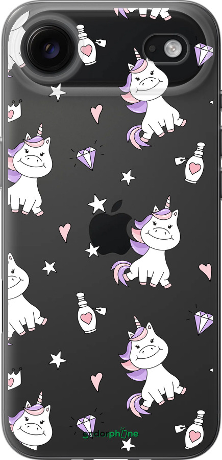 Силиконовый чехол Единорожка v2 для Apple iPhone 17 AIR - 4703u-4032 изображение 