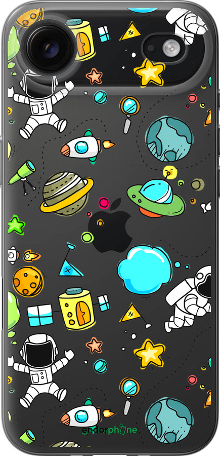 Силіконовий чехол Космос для Apple iPhone 17 AIR - 4735u-4032 изображение 