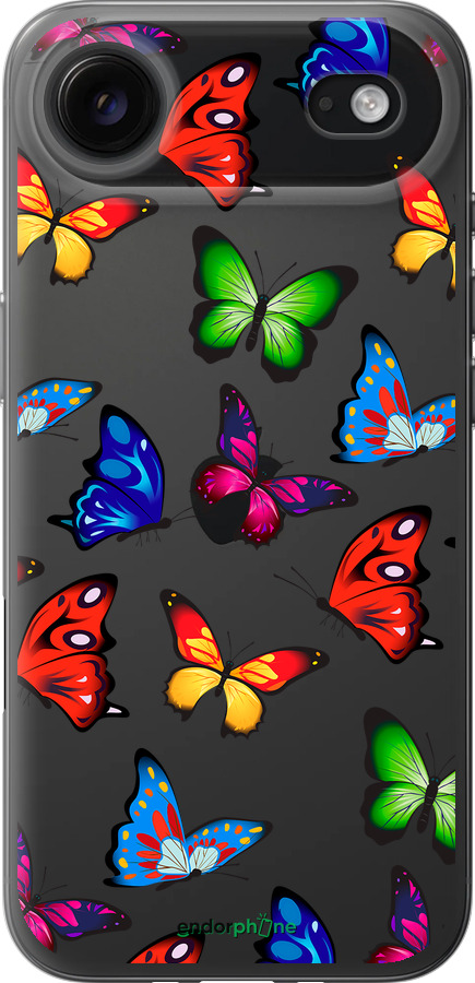 Силиконовый чехол Красочные мотыльки для Apple iPhone 17 AIR - 4761u-4032 изображение 