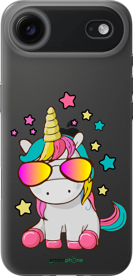 Силиконовый чехол Единорог в очках для Apple iPhone 17 AIR - 4879u-4032 изображение 
