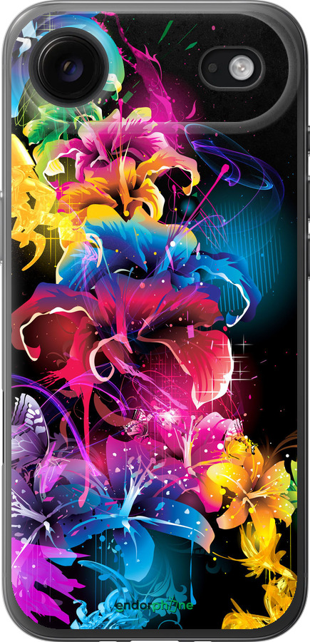 Силиконовый чехол Абстрактные цветы для Apple iPhone 17 AIR - 511u-4032 изображение 