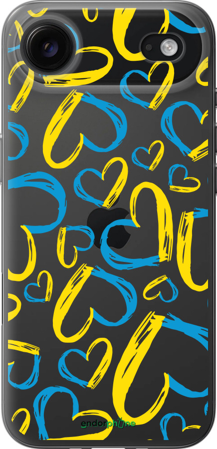 Силиконовый чехол Сердца UA для Apple iPhone 17 AIR - 5292u-4032 изображение 