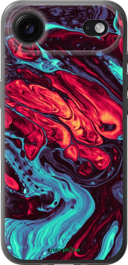 Силиконовый чехол Синяя красная абстакция для Apple iPhone 17 AIR - 5339u-4032 изображение 