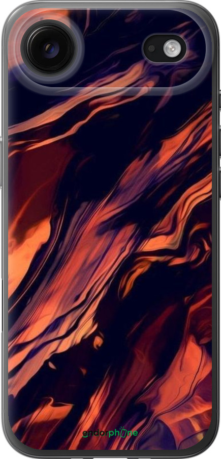 Силиконовый чехол Черно-оранжевая абстракция для Apple iPhone 17 AIR - 5340u-4032 изображение 