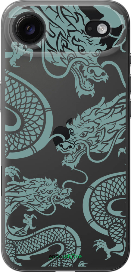 Силиконовый чехол Дракон для Apple iPhone 17 AIR - 5476u-4032 изображение 