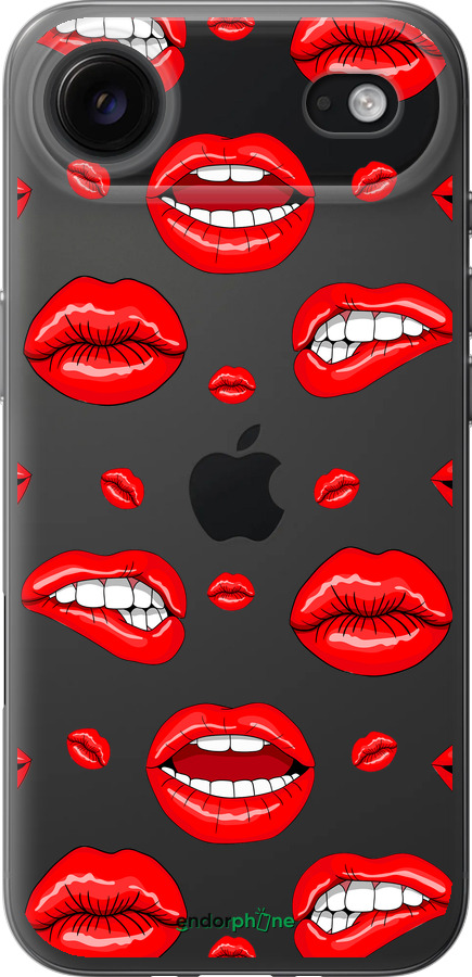 Силиконовый чехол Губы v3 для Apple iPhone 17 AIR - 5477u-4032 изображение 