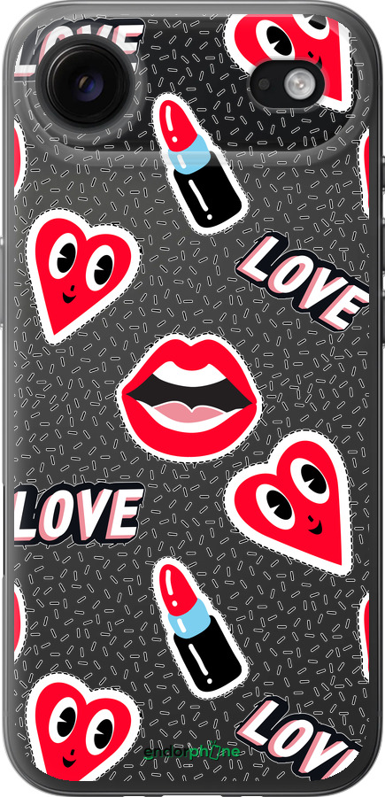 Силиконовый чехол Стикеры v3 для Apple iPhone 17 AIR - 5502u-4032 изображение 