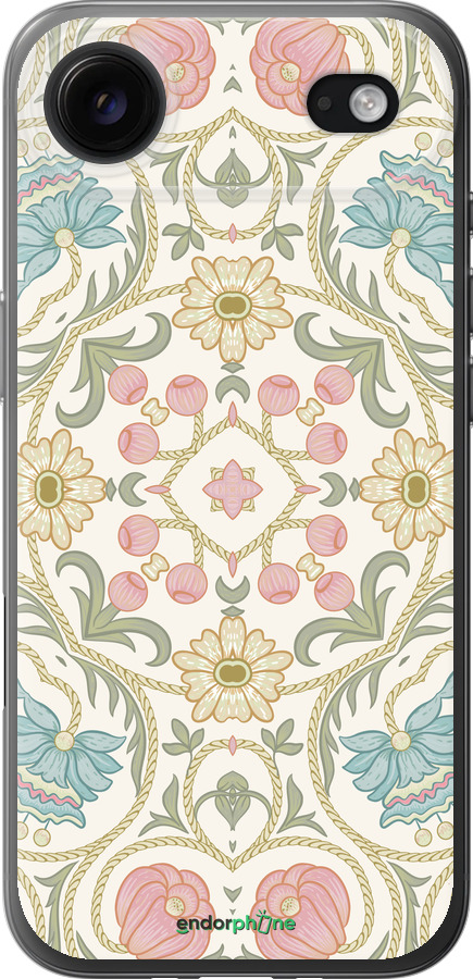 Силиконовый чехол Цветочный орнамент v2 для Apple iPhone 17 AIR - 5513u-4032 изображение 