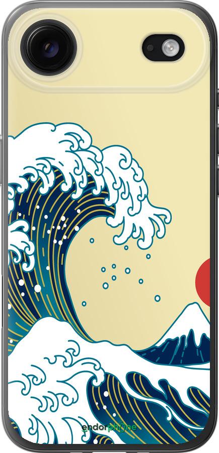 Силиконовый чехол Японские волны для Apple iPhone 17 AIR - 5533u-4032 изображение 