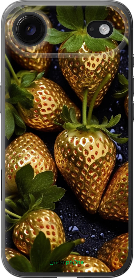 Силиконовый чехол Золотая клубника для Apple iPhone 17 AIR - 5637u-4032 изображение 