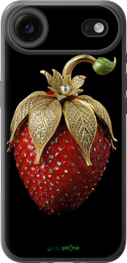 Силиконовый чехол Клубника v3 для Apple iPhone 17 AIR - 5638u-4032 изображение 