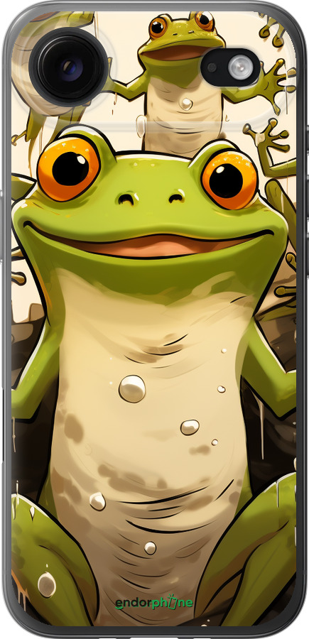 Силиконовый чехол Веселая жаба для Apple iPhone 17 AIR - 5658u-4032 изображение 