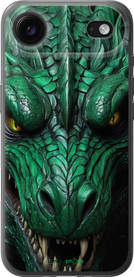 Силиконовый чехол Зелёный дракон v2 для Apple iPhone 17 AIR - 5817u-4032 изображение 