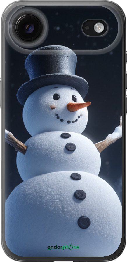 Силиконовый чехол Снеговик для Apple iPhone 17 AIR - 5826u-4032 изображение 