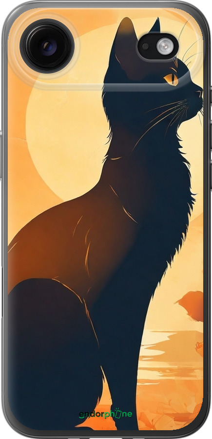 Силиконовый чехол Черная кошка v2 для Apple iPhone 17 AIR - 5830u-4032 изображение 