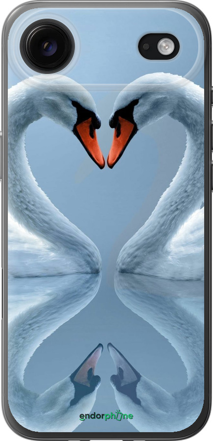 Силиконовый чехол Лебеди для Apple iPhone 17 AIR - 6007u-4032 изображение 