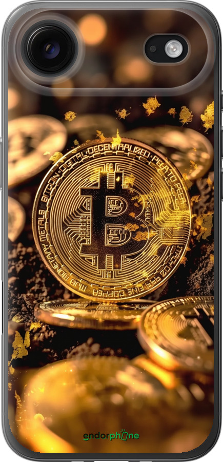 Силіконовий чехол Золота лихоманка біткойна для Apple iPhone 17 AIR - 6089u-4032 изображение 