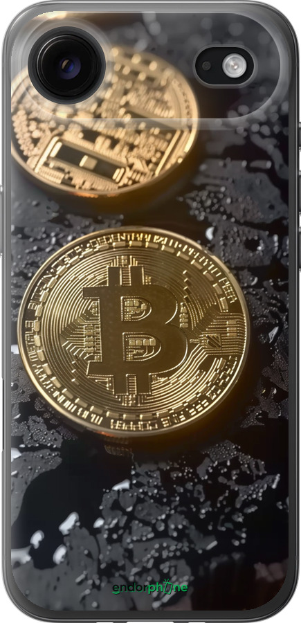 Силиконовый чехол Вулканический Bitcoin для Apple iPhone 17 AIR - 6092u-4032 изображение 