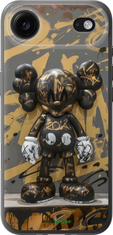 Силиконовый чехол Bronze kaws для Apple iPhone 17 AIR - 6097u-4032 изображение 