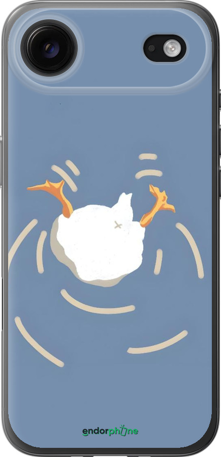 Силиконовый чехол Гусь ныряет для Apple iPhone 17 AIR - 6275u-4032 изображение 